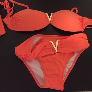 Orange bathing suit NEVER WORN